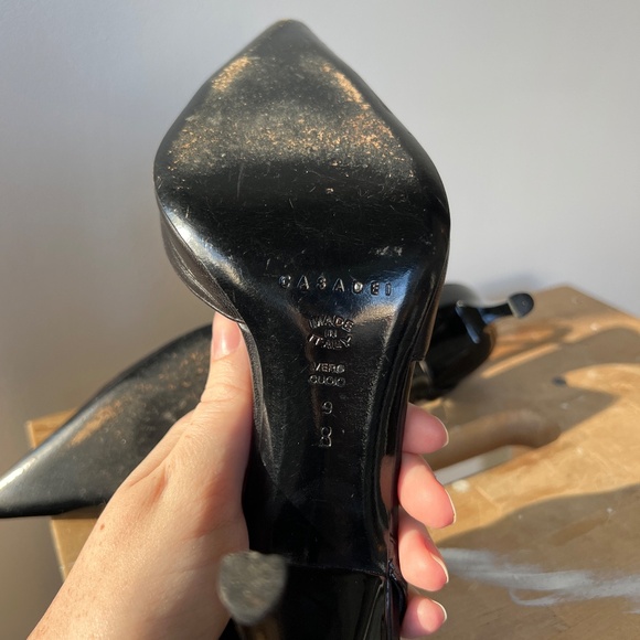 Casadei Black Slingback Heels - Picture 6 of 6